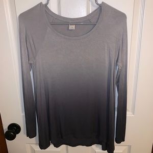 Hollister Grey Ombré Long Sleeve Tee